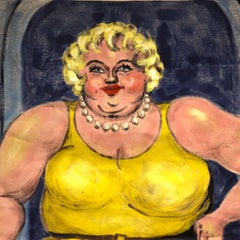 Vintage Hand-Painted Sideshow Canvas