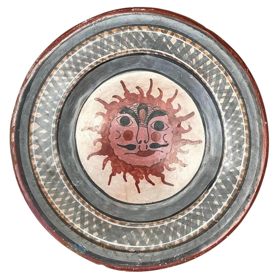 Vintage Hand Painted Sun Plate