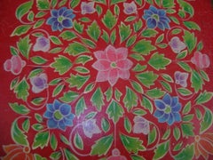 Vintage Hand Painted Table or Flower Stand, circa 1920s