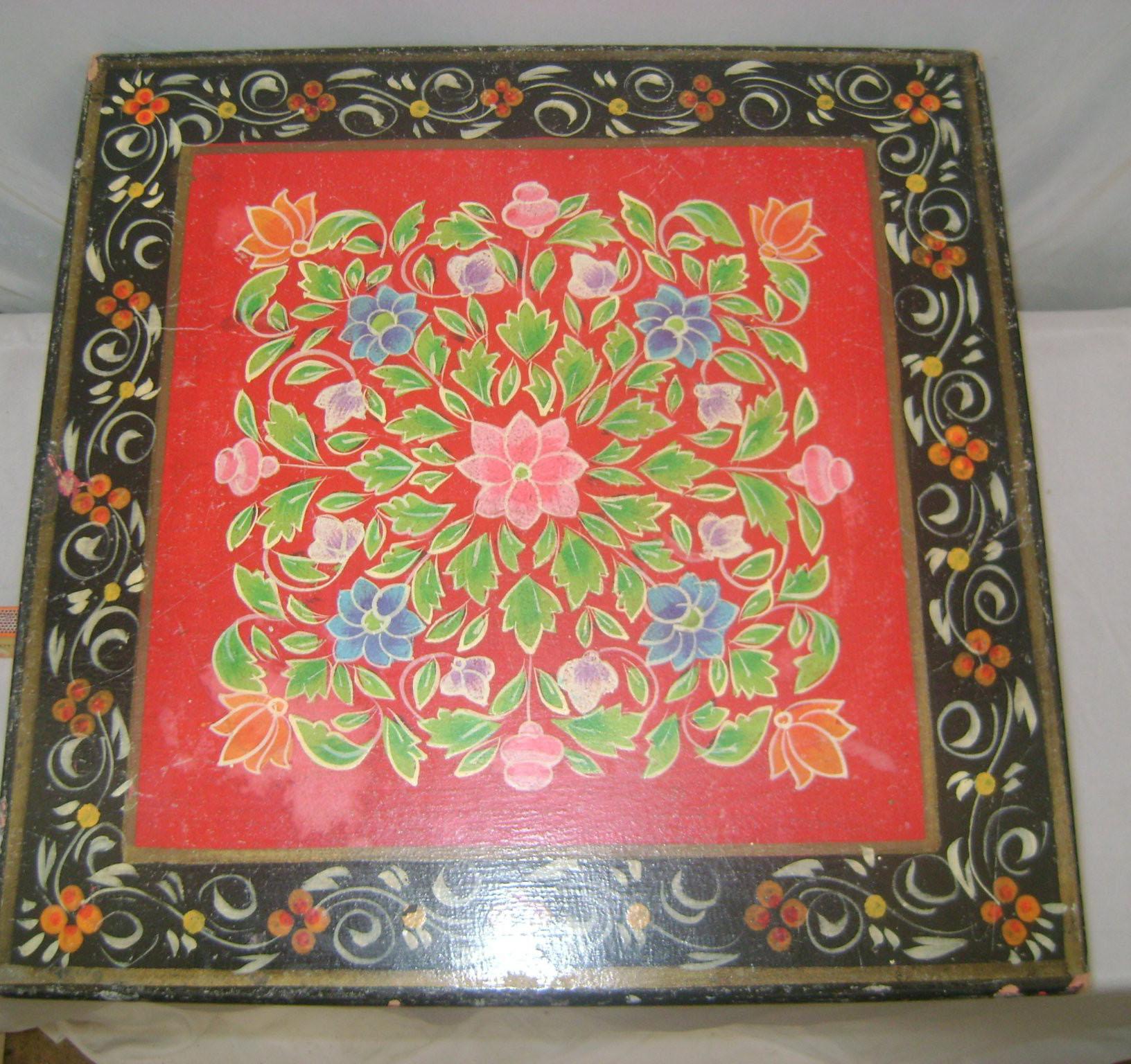 Hungarian Vintage Hand Painted Table or Flower Stand, circa 1920s  For Sale