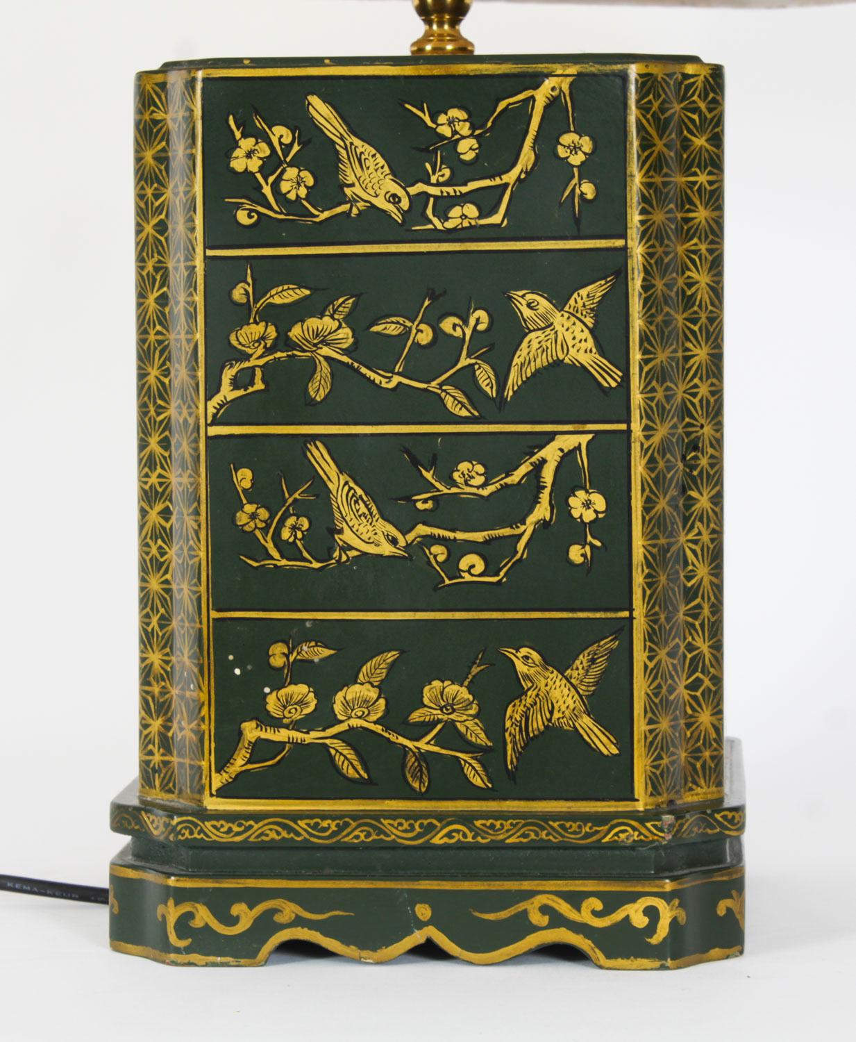 Lampada da tavolo in ceramica dipinta a mano della fine del XX secolo in vendita 12