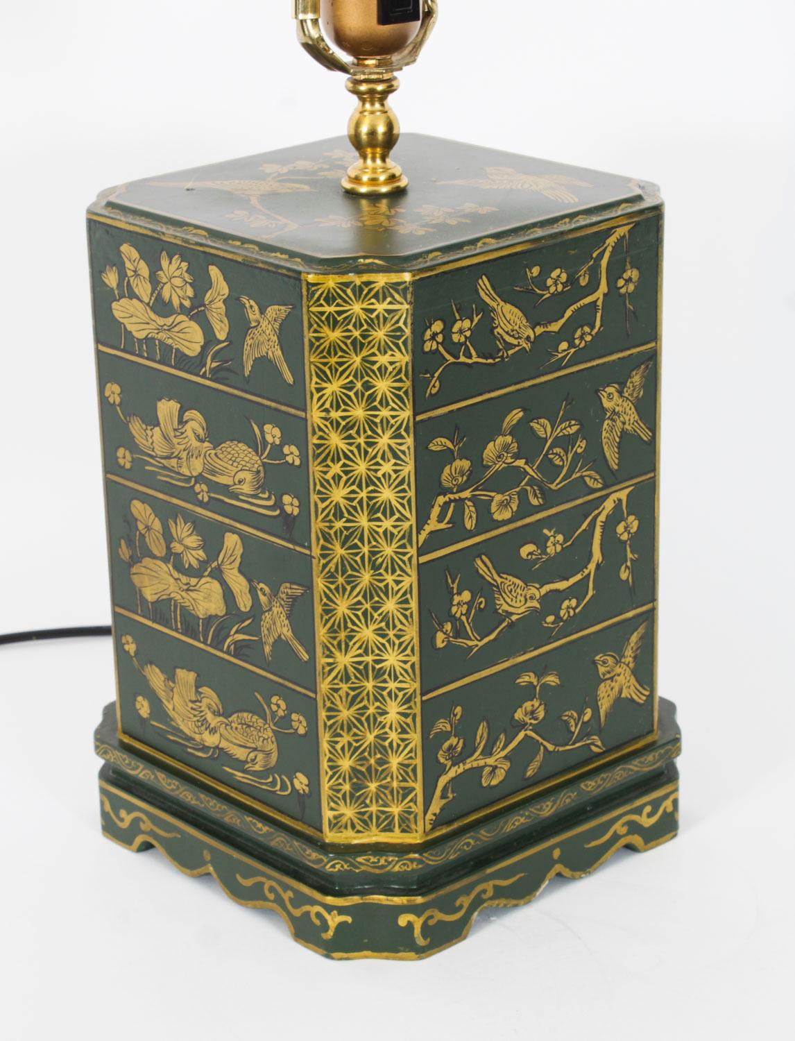 Lampada da tavolo in ceramica dipinta a mano della fine del XX secolo in vendita 2