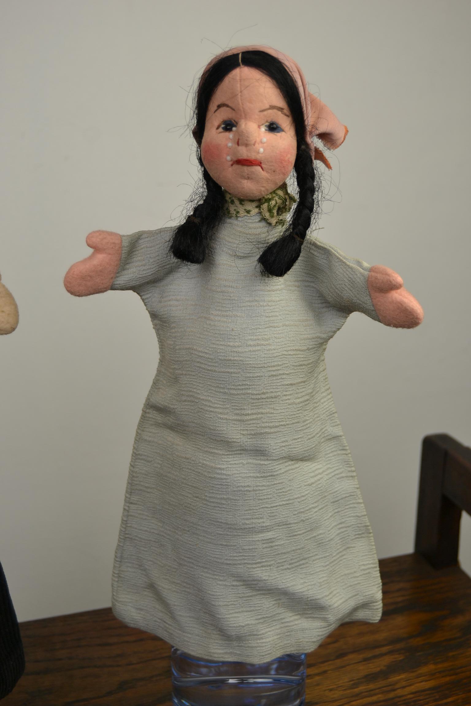 Vintage Hand Puppet Dolls, Marionette Dolls, Germany, 1950s In Good Condition In Antwerp, BE