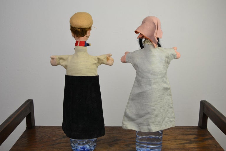 Vintage Hand Puppet Dolls, Dolls, Germany, 1950s For Sale at