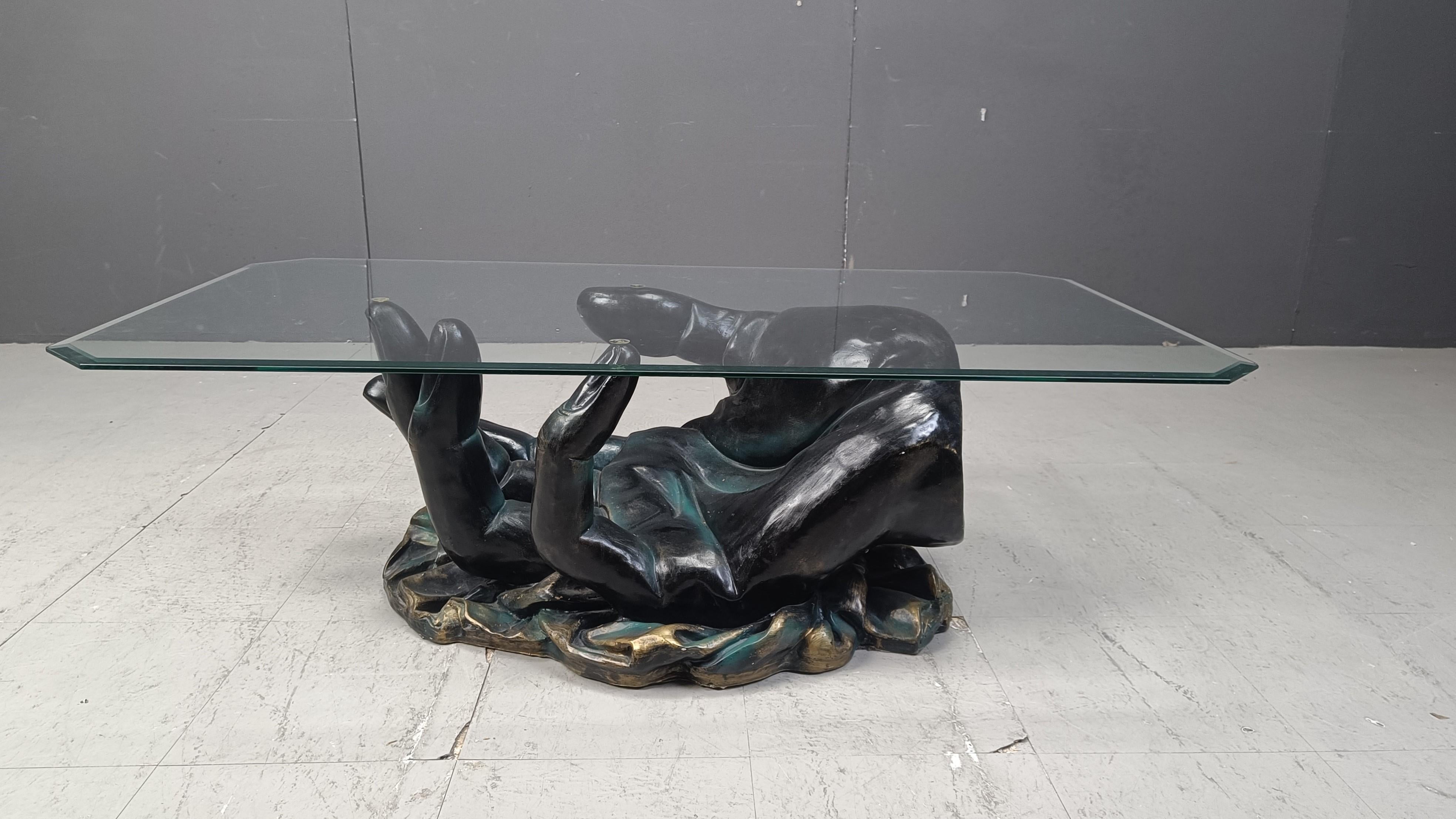 Mesa de centro vintage moldeada a mano, años 80 en Bueno estado para la venta en Leuven, Vlaams Gewest
