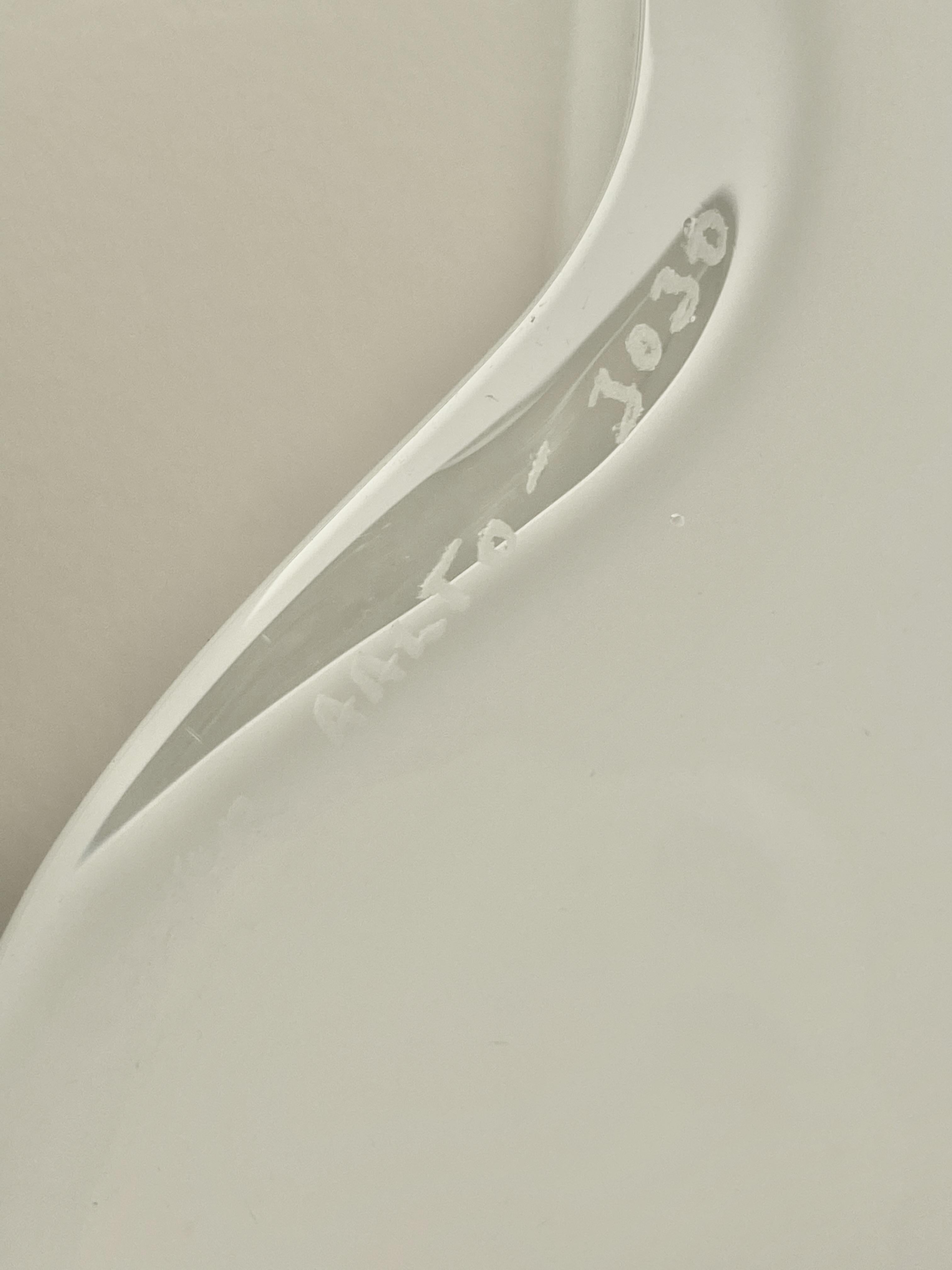Finnish Vintage Hand Signed White 3030 Iittala Alvar Aalto Savoy Vase