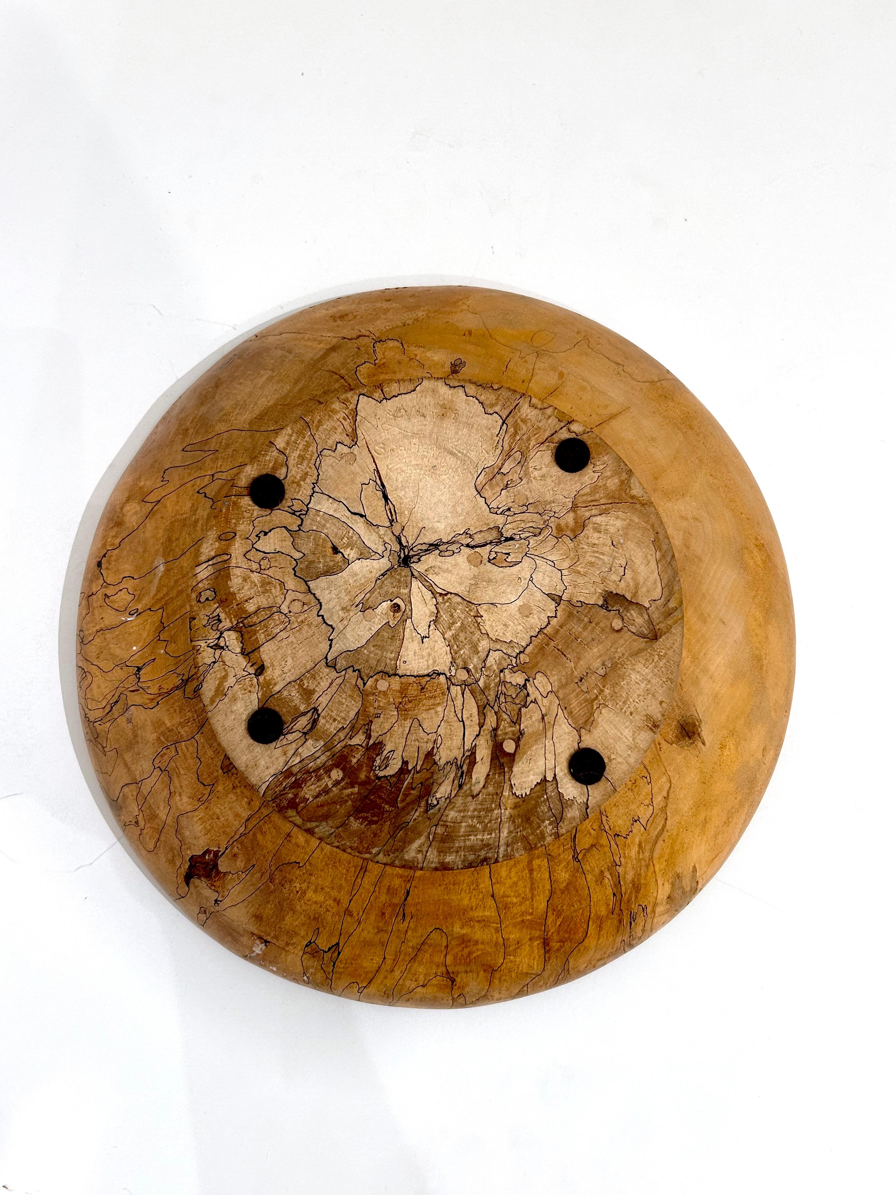 Vintage Hand-Turned Maple Centerpiece For Sale 7