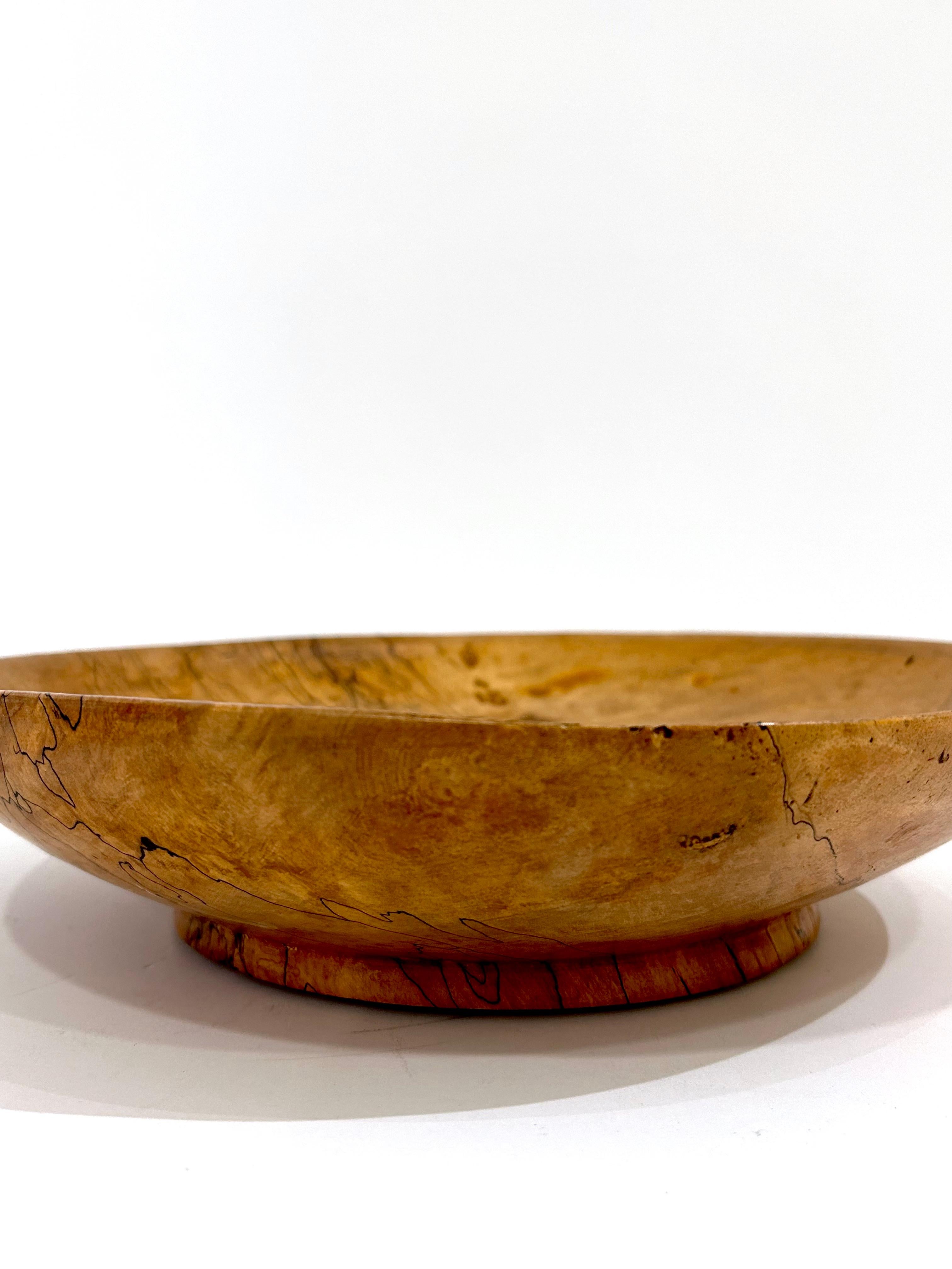 20th Century Vintage Hand-Turned Maple Centerpiece For Sale