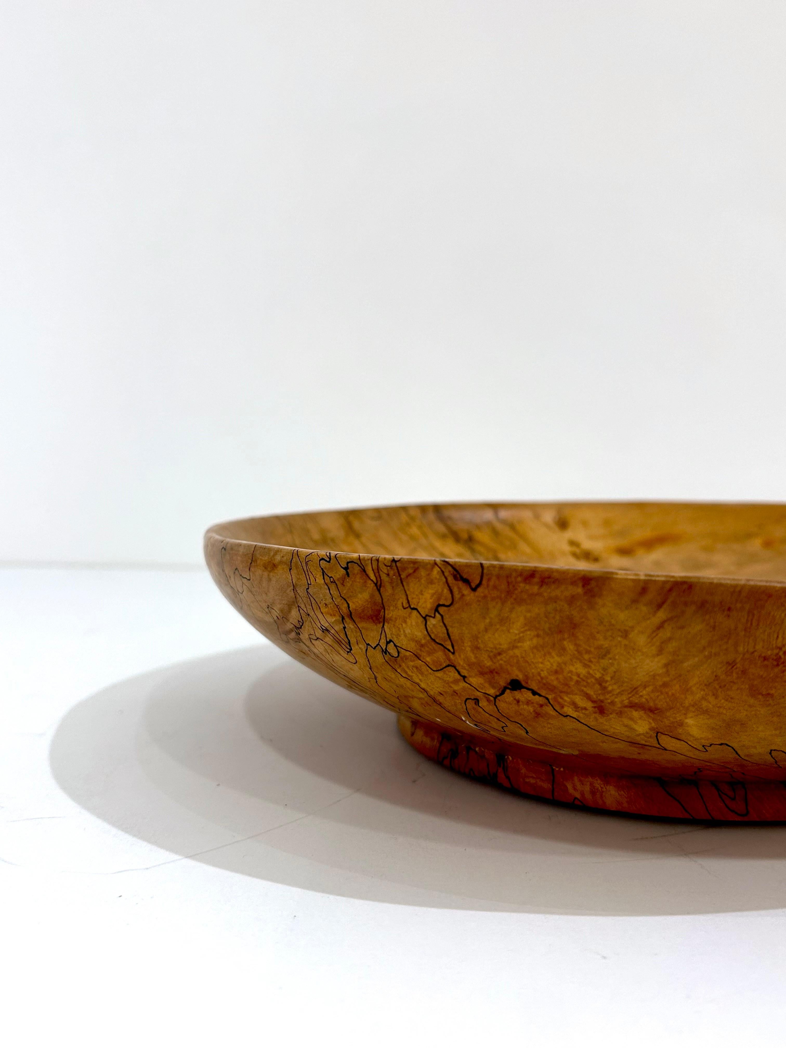 Vintage Hand-Turned Maple Centerpiece For Sale 1