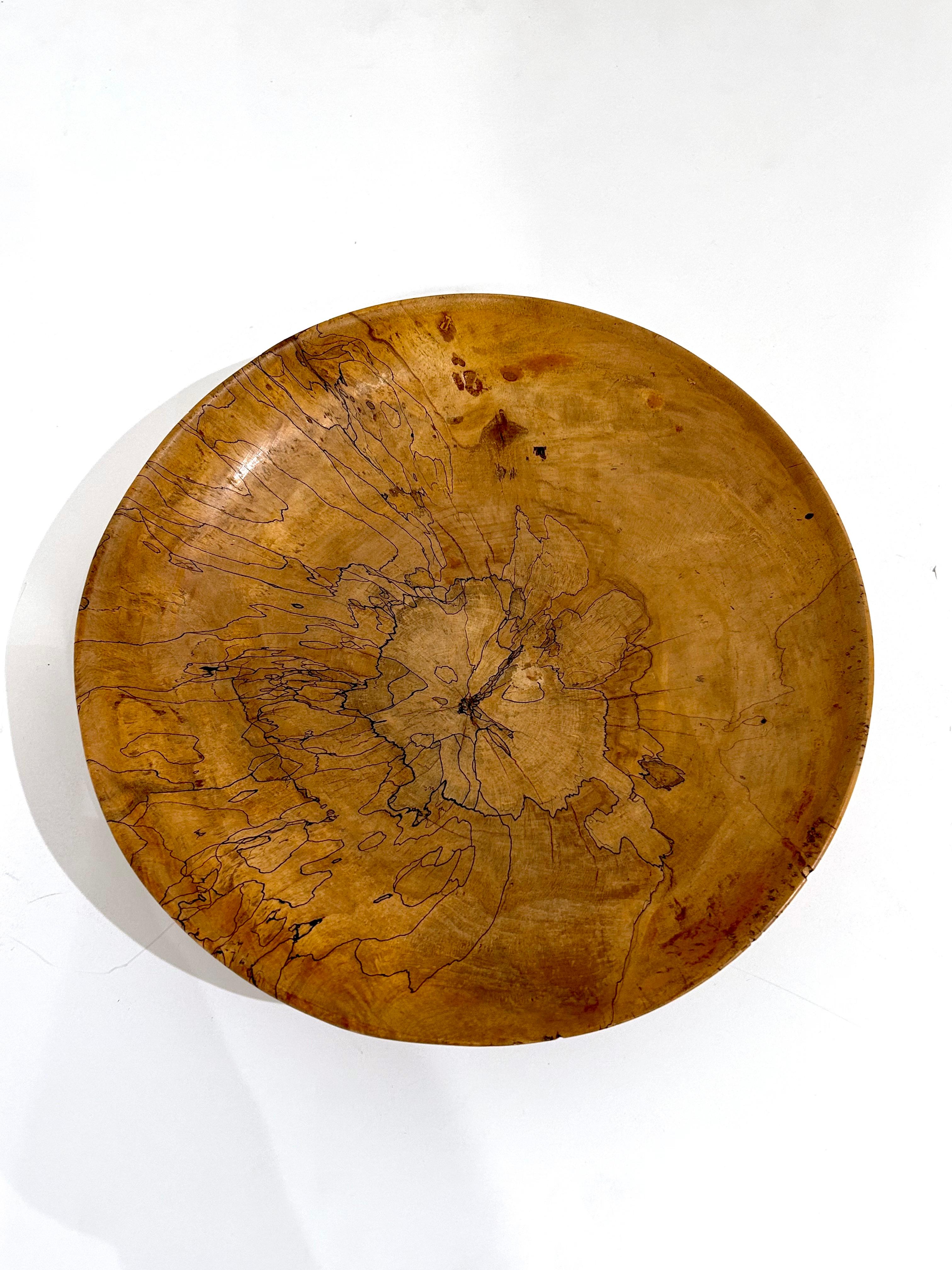 Vintage Hand-Turned Maple Centerpiece For Sale 2