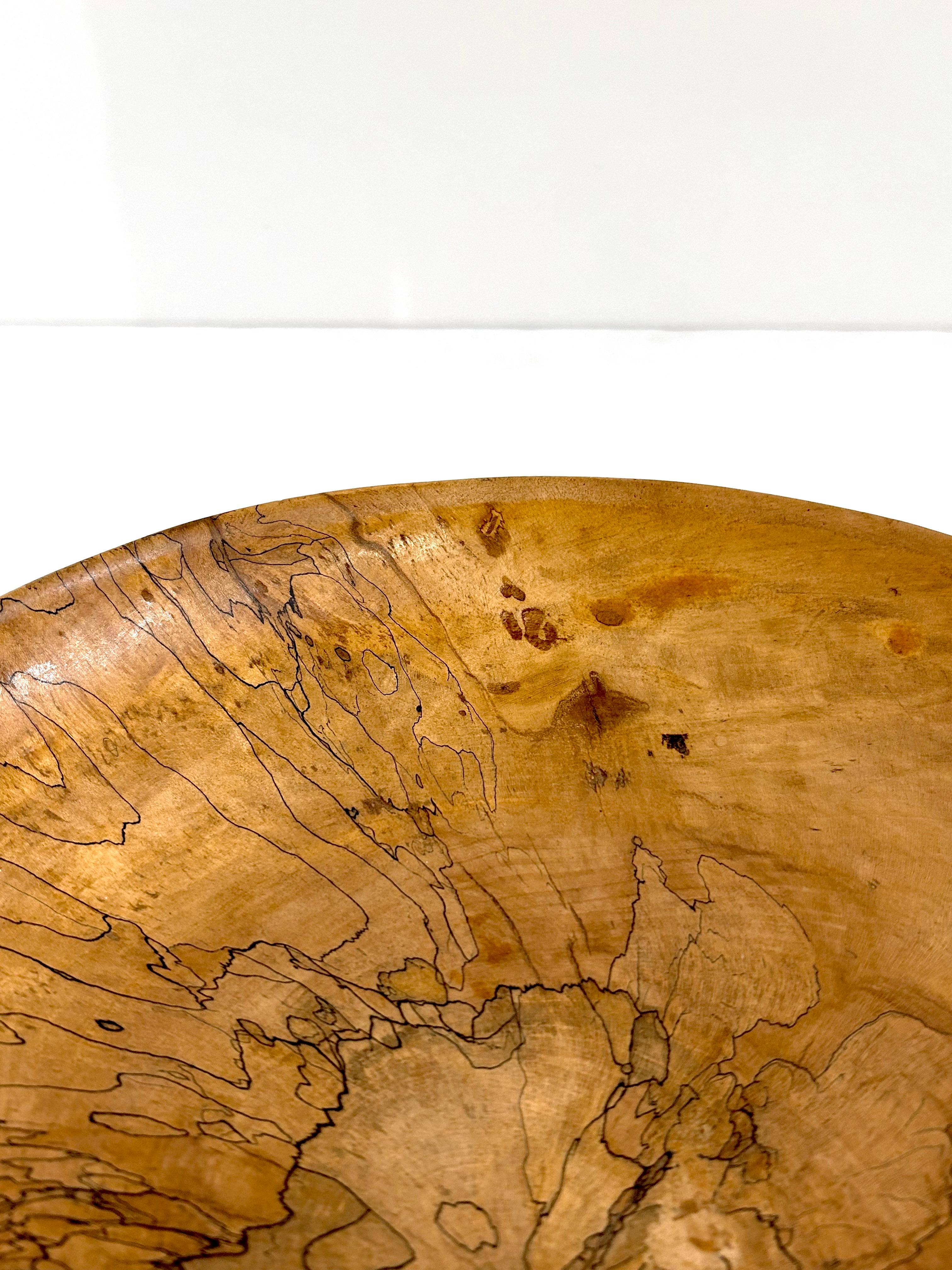 Vintage Hand-Turned Maple Centerpiece For Sale 3