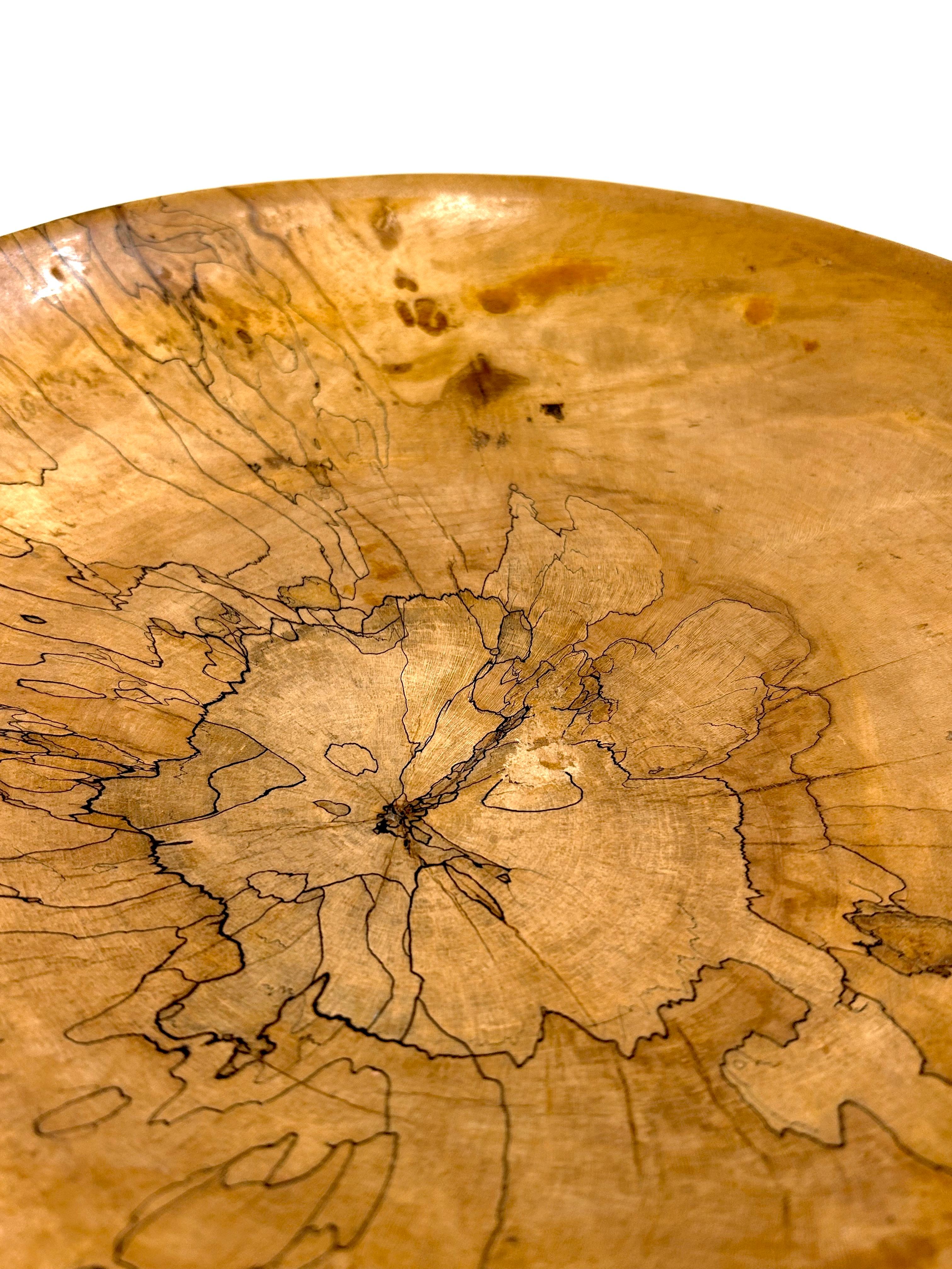 Vintage Hand-Turned Maple Centerpiece For Sale 4