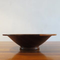 Vintage Hand Turned Padauk Wooden Bowl