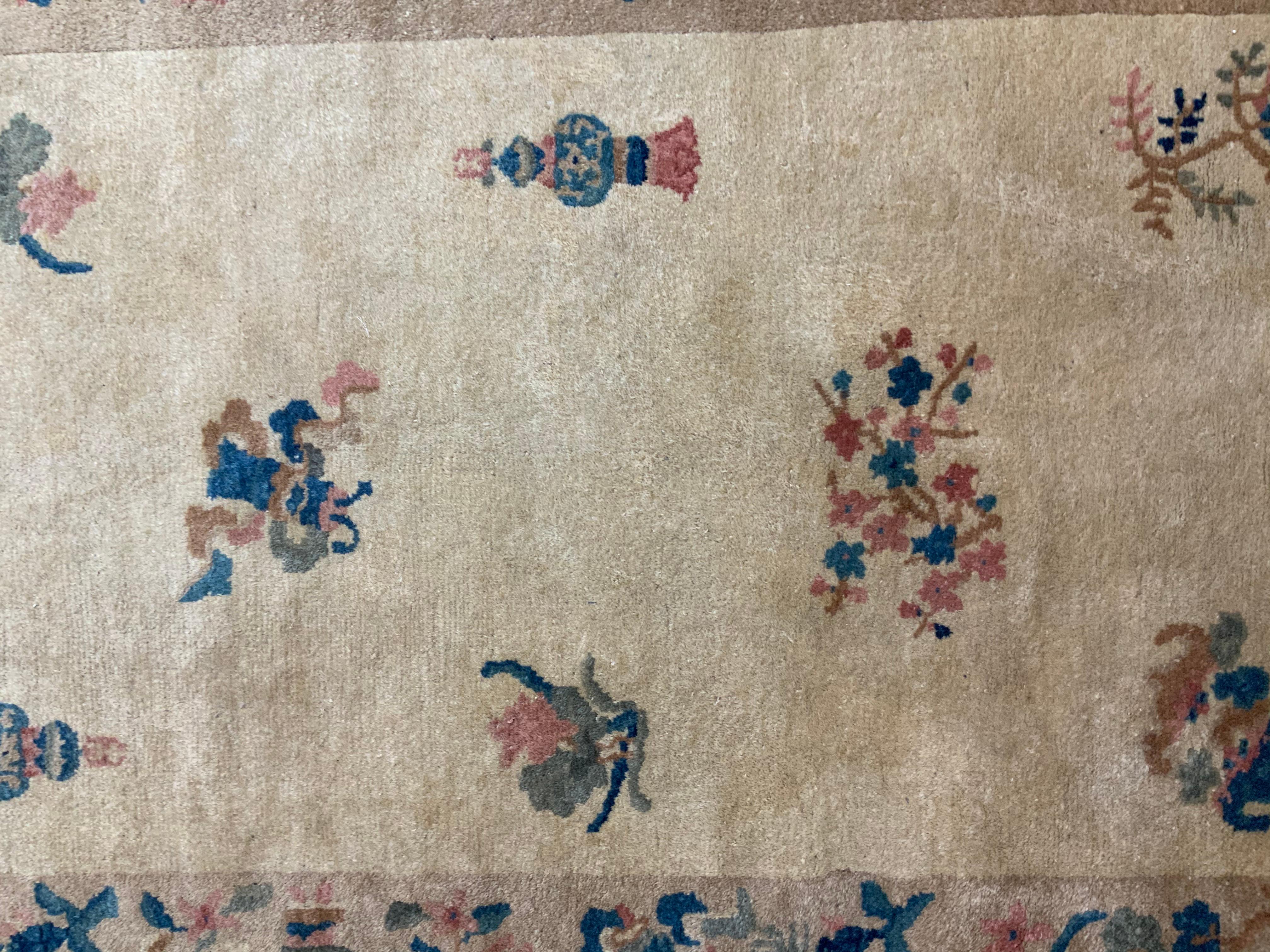 Vintage Handwoven Chinese Rug 1