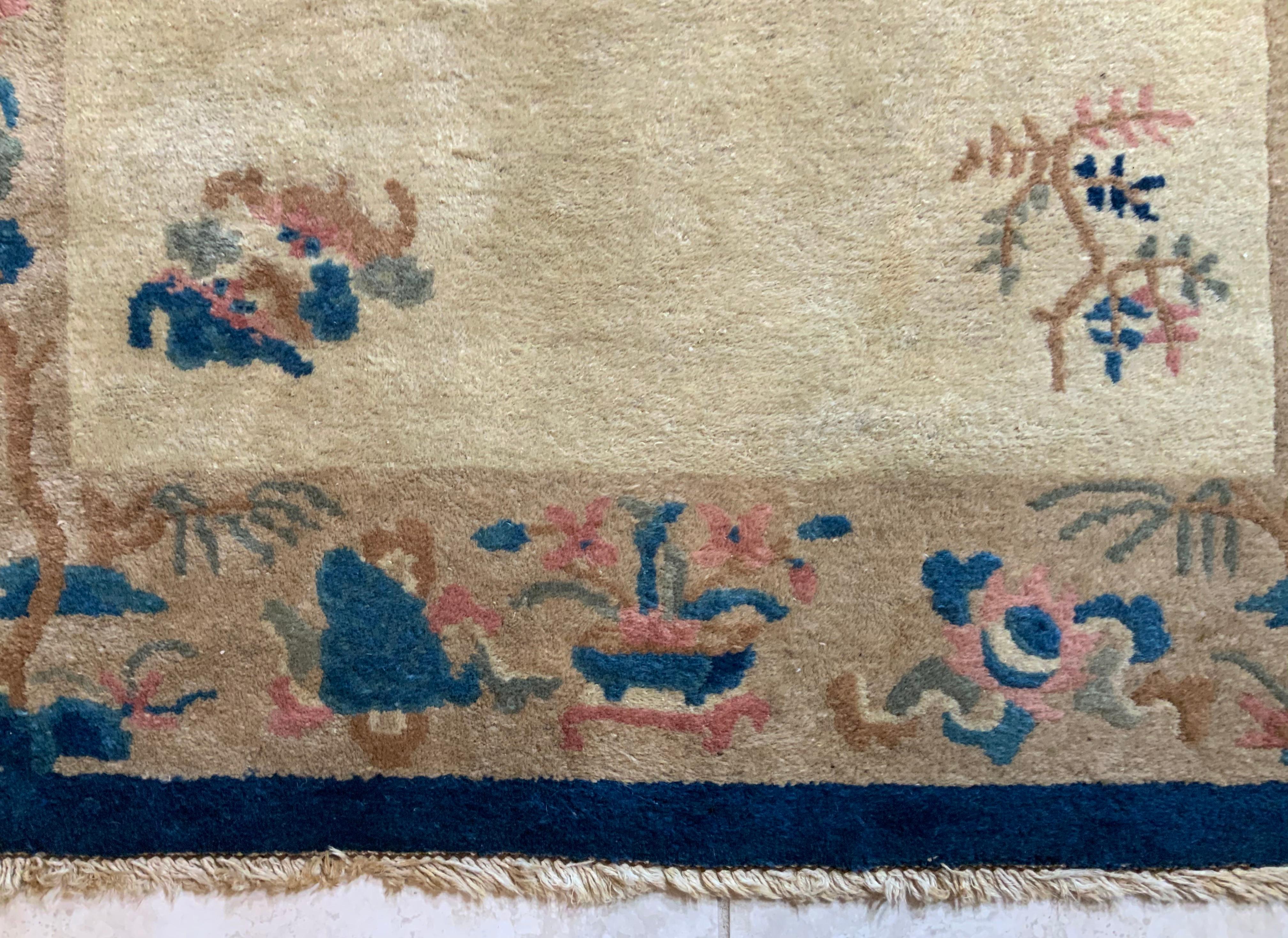 Vintage Handwoven Chinese Rug 2