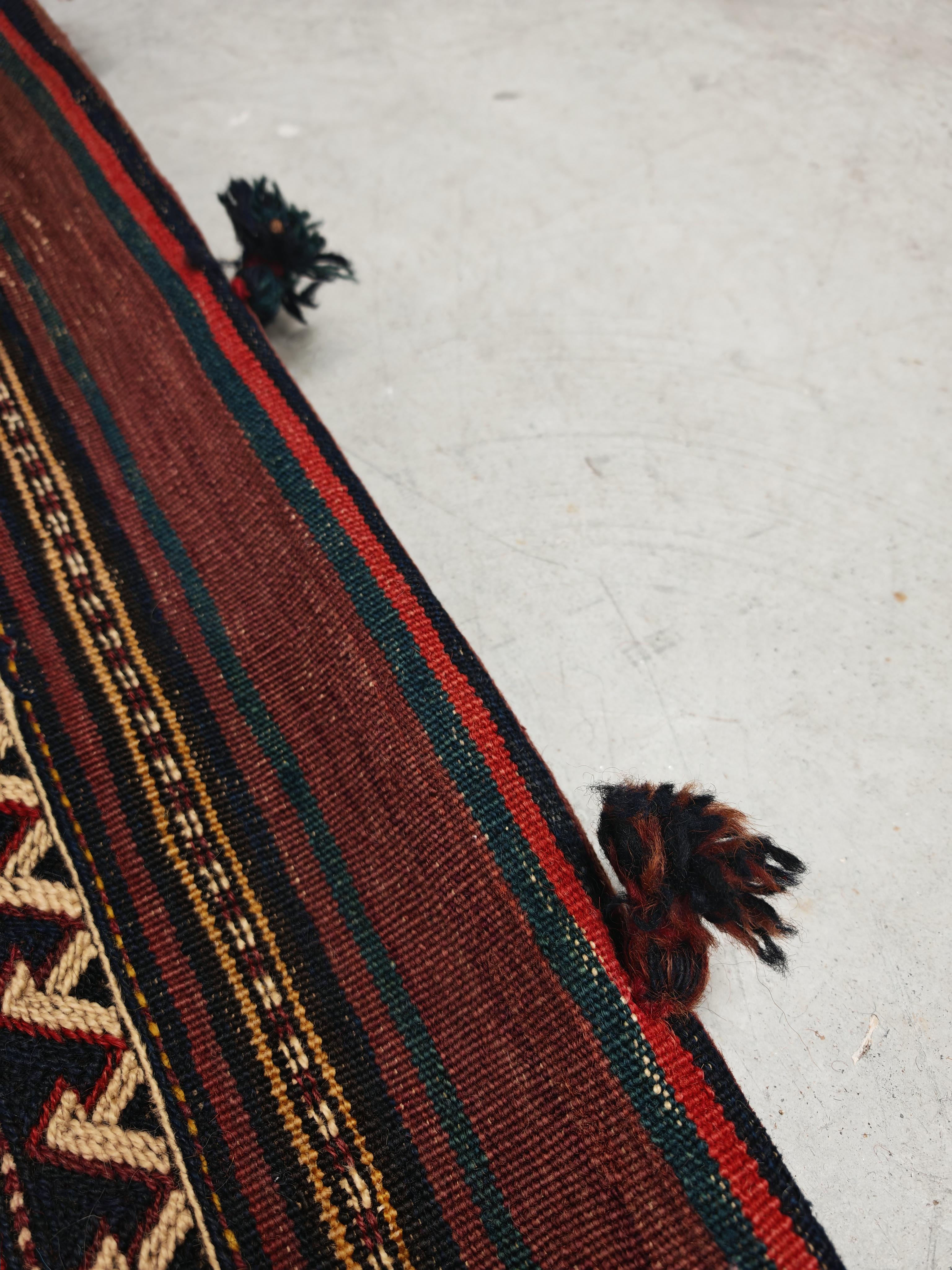 Lana Chuval curdo d'epoca intrecciato a mano o borsa/cassa per cuscini da pavimento in vendita