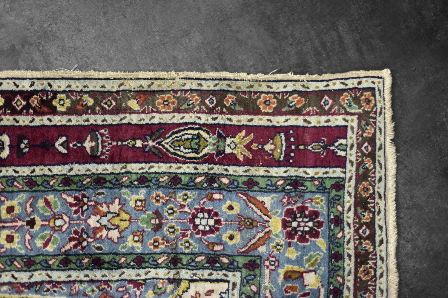 Vintage Hand-Woven Middle Eastern Oriental Baluch Prayer Rug, 1960s For Sale 3