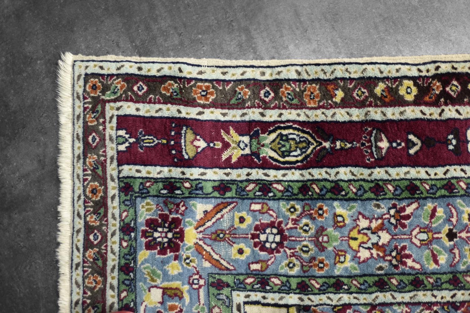 Vintage Hand-Woven Middle Eastern Oriental Baluch Prayer Rug, 1960s For Sale 4
