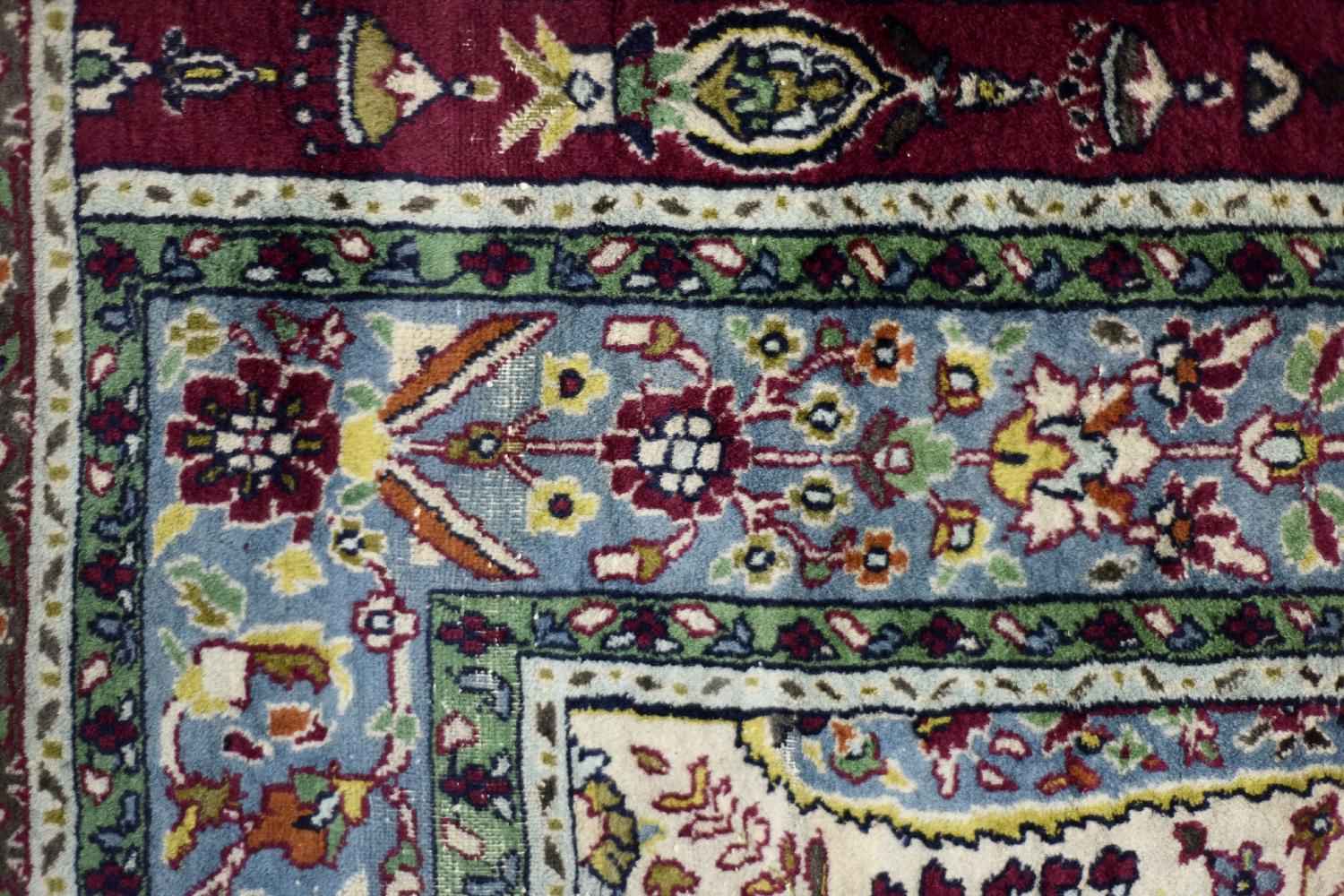 Vintage Hand-Woven Middle Eastern Oriental Baluch Prayer Rug, 1960s For Sale 8
