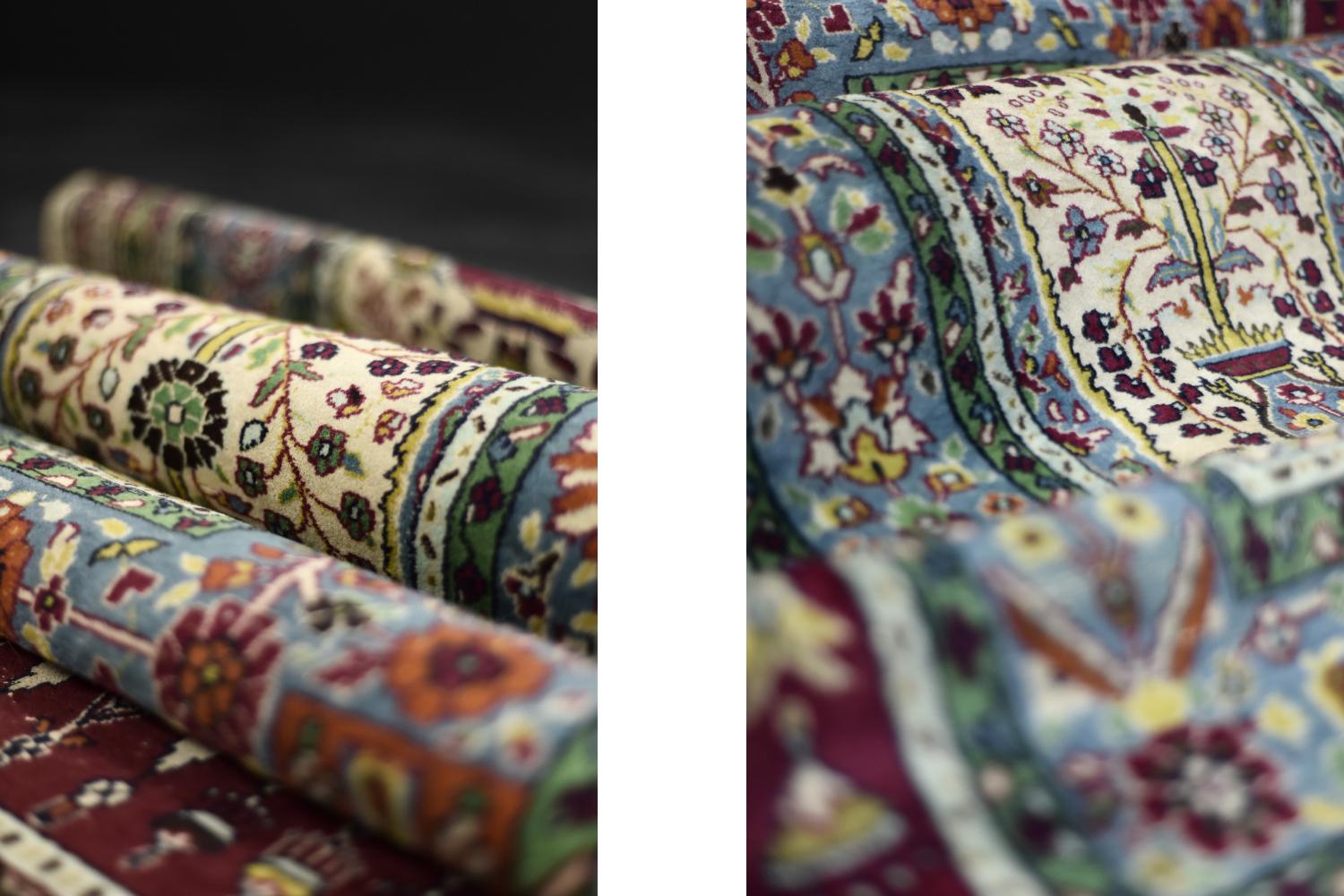 Mid-20th Century Vintage Hand-Woven Middle Eastern Oriental Baluch Prayer Rug, 1960s For Sale
