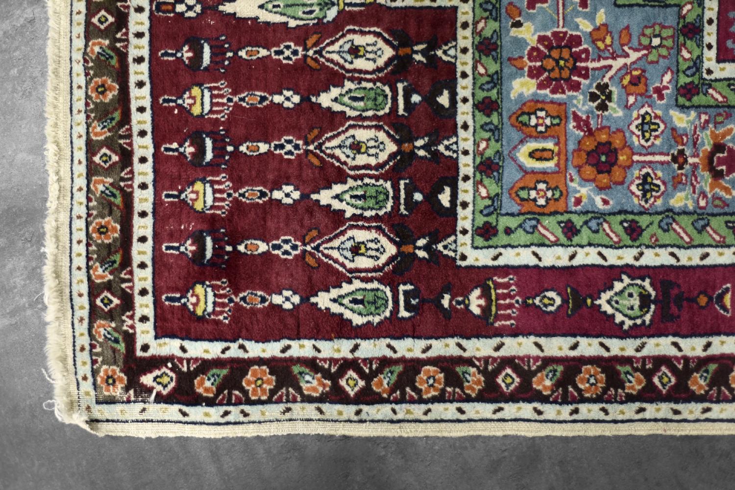 Vintage Hand-Woven Middle Eastern Oriental Baluch Prayer Rug, 1960s For Sale 1