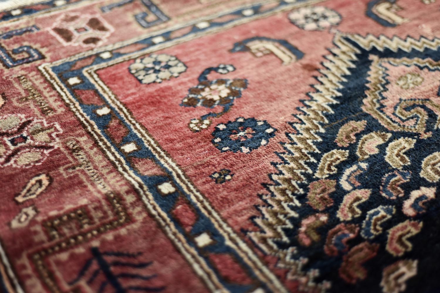 Tappeto orientale Hamadan Kamse d'epoca, tessuto a mano, anni '60 in vendita 3