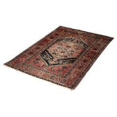 Vintage Hand-Woven Middle Eastern Oriental Hamadan Kamse Rug, 1960s