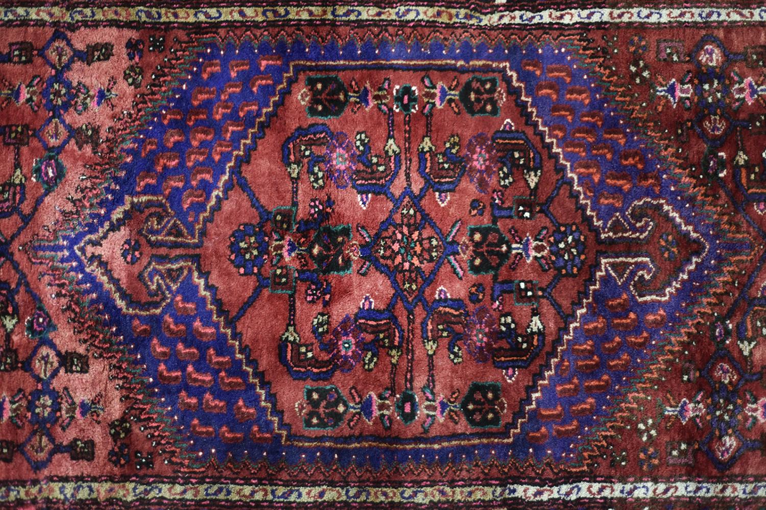 Vintage Hand-Woven Middle Eastern Oriental Hamadan Rug, 1960s For Sale 3