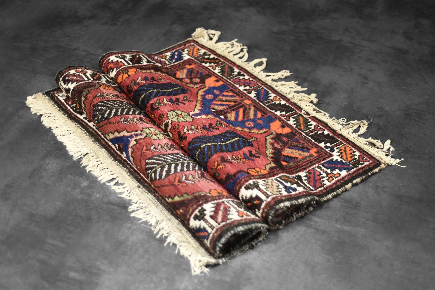 Handgewebter orientalischer Hamadan-Teppich aus dem Nahen Osten, 1960er Jahre, Vintage im Angebot 4