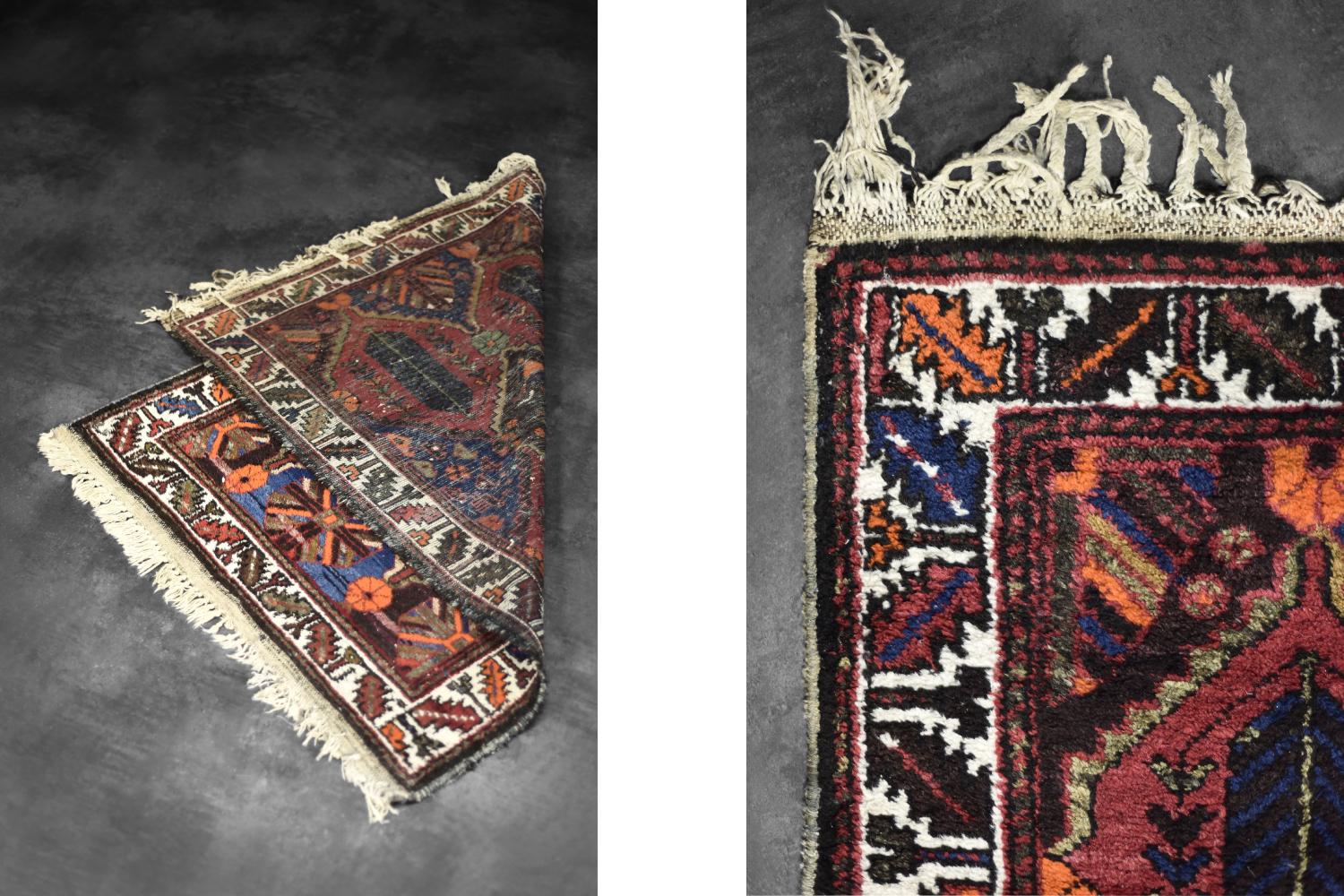 Handgewebter orientalischer Hamadan-Teppich aus dem Nahen Osten, 1960er Jahre, Vintage im Angebot 6