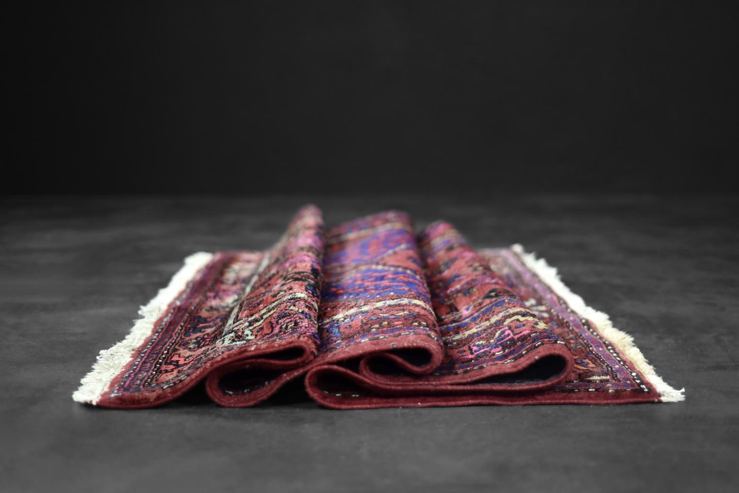 Vintage Hand-Woven Middle Eastern Oriental Hamadan Rug, 1960s For Sale 7