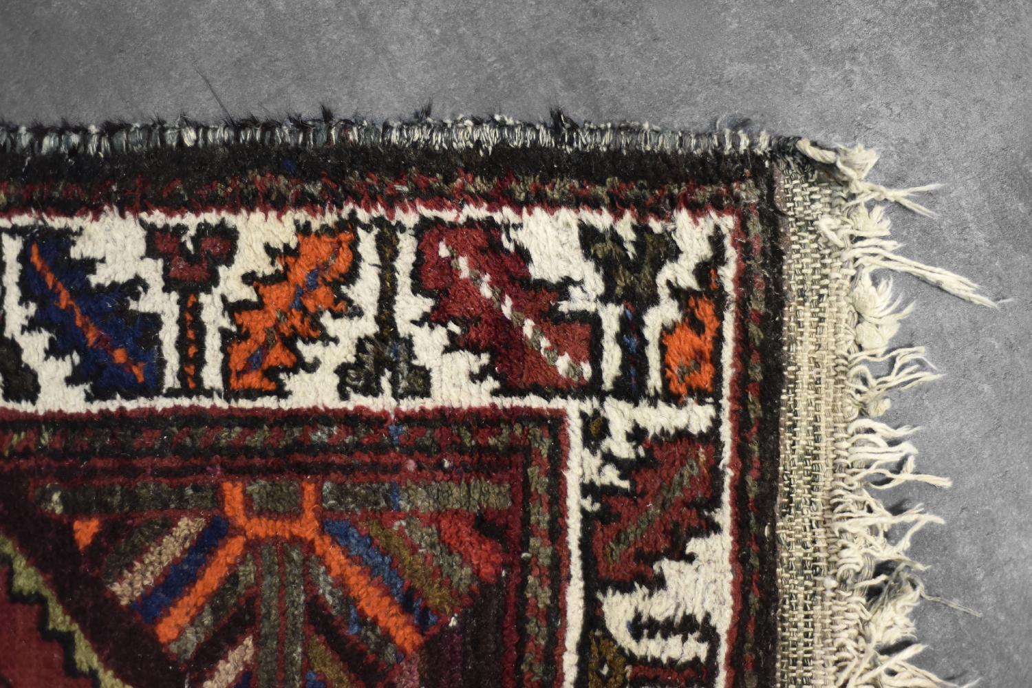 Handgewebter orientalischer Hamadan-Teppich aus dem Nahen Osten, 1960er Jahre, Vintage (Persisch) im Angebot