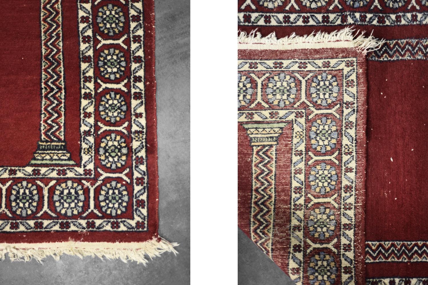 Other Vintage Hand-Woven Oriental Pakistani Mihrab Prayer Rug, 1960s For Sale