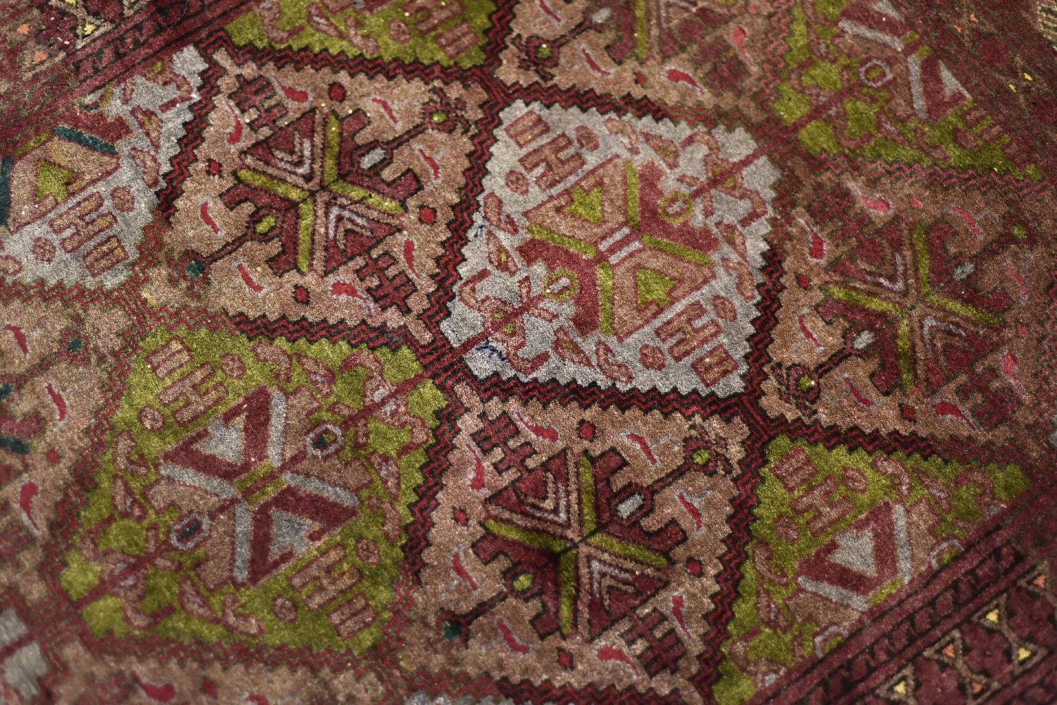 Vintage Handgewebter Orientalisch-Turkmenischer Ersari-Teppich, 1950er Jahre im Angebot 3