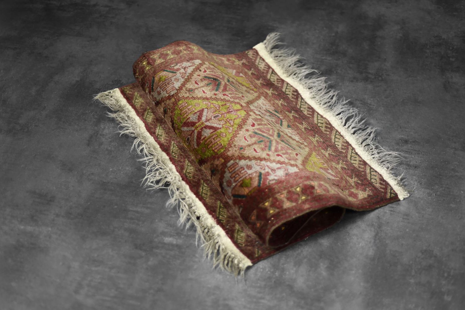 Vintage Handgewebter Orientalisch-Turkmenischer Ersari-Teppich, 1950er Jahre im Angebot 8