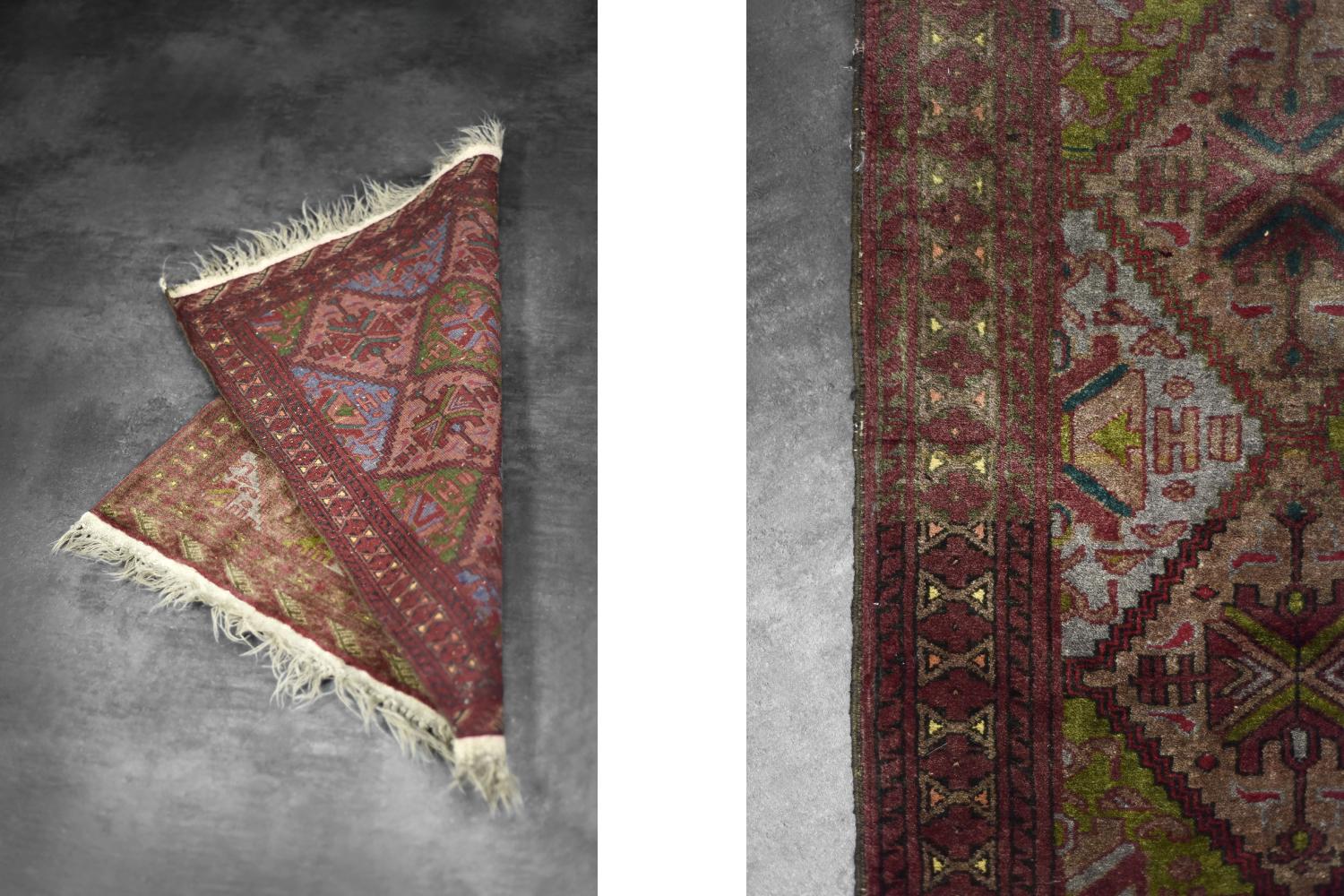 Vintage Handgewebter Orientalisch-Turkmenischer Ersari-Teppich, 1950er Jahre (Mitte des 20. Jahrhunderts) im Angebot
