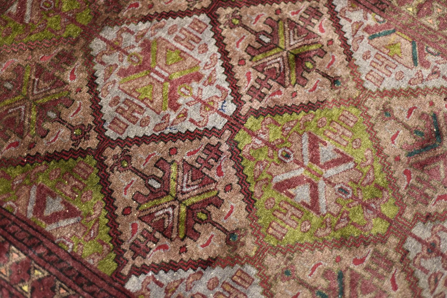 Vintage Handgewebter Orientalisch-Turkmenischer Ersari-Teppich, 1950er Jahre im Angebot 1