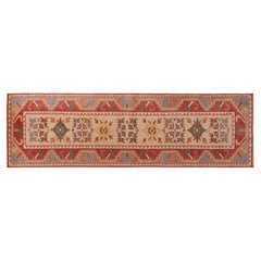 Vintage Hand-woven Patterned Pink Turkish Rug No:2 / 235 cm x 70 cm