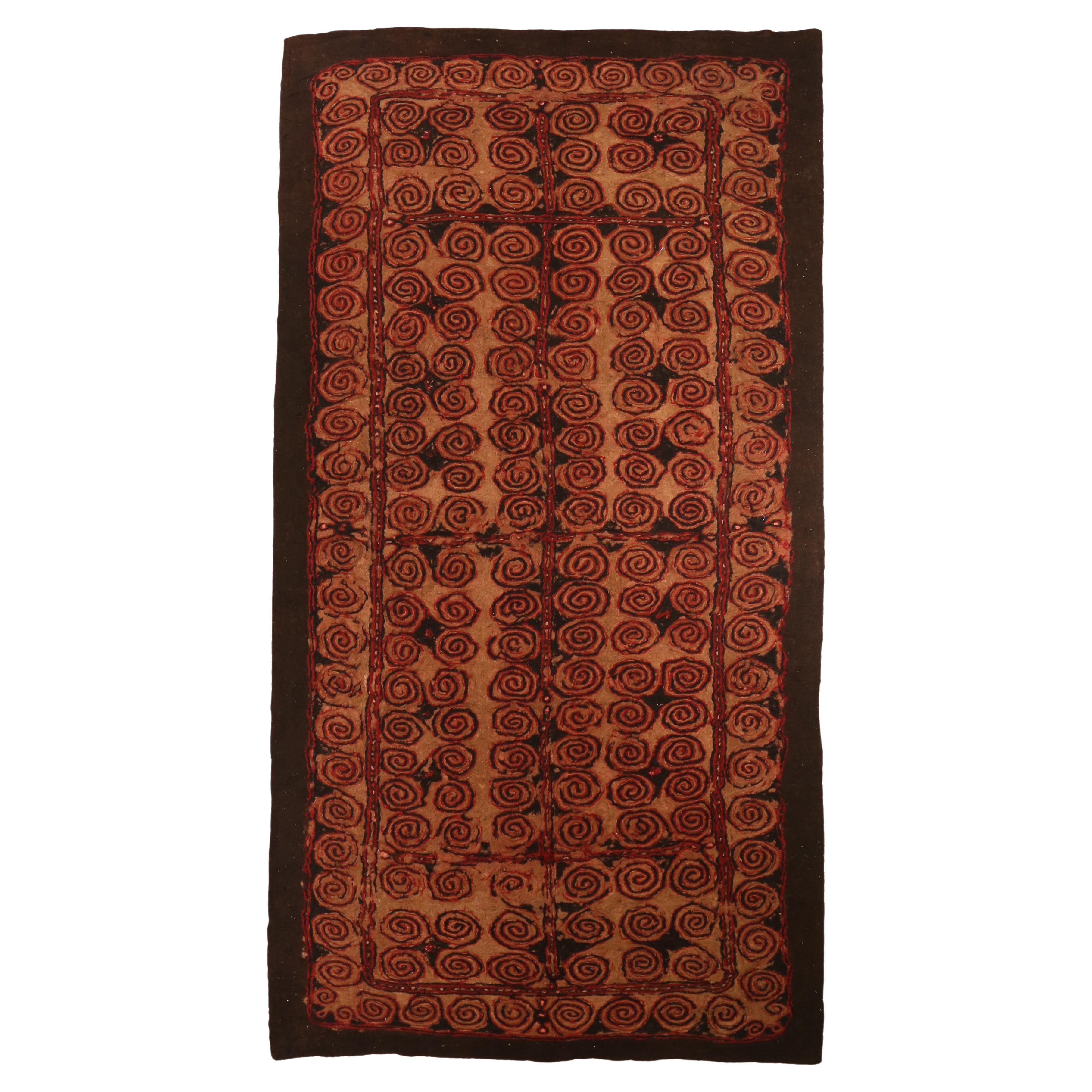 Vintage Hand Woven Persian Nomad Rug For Sale