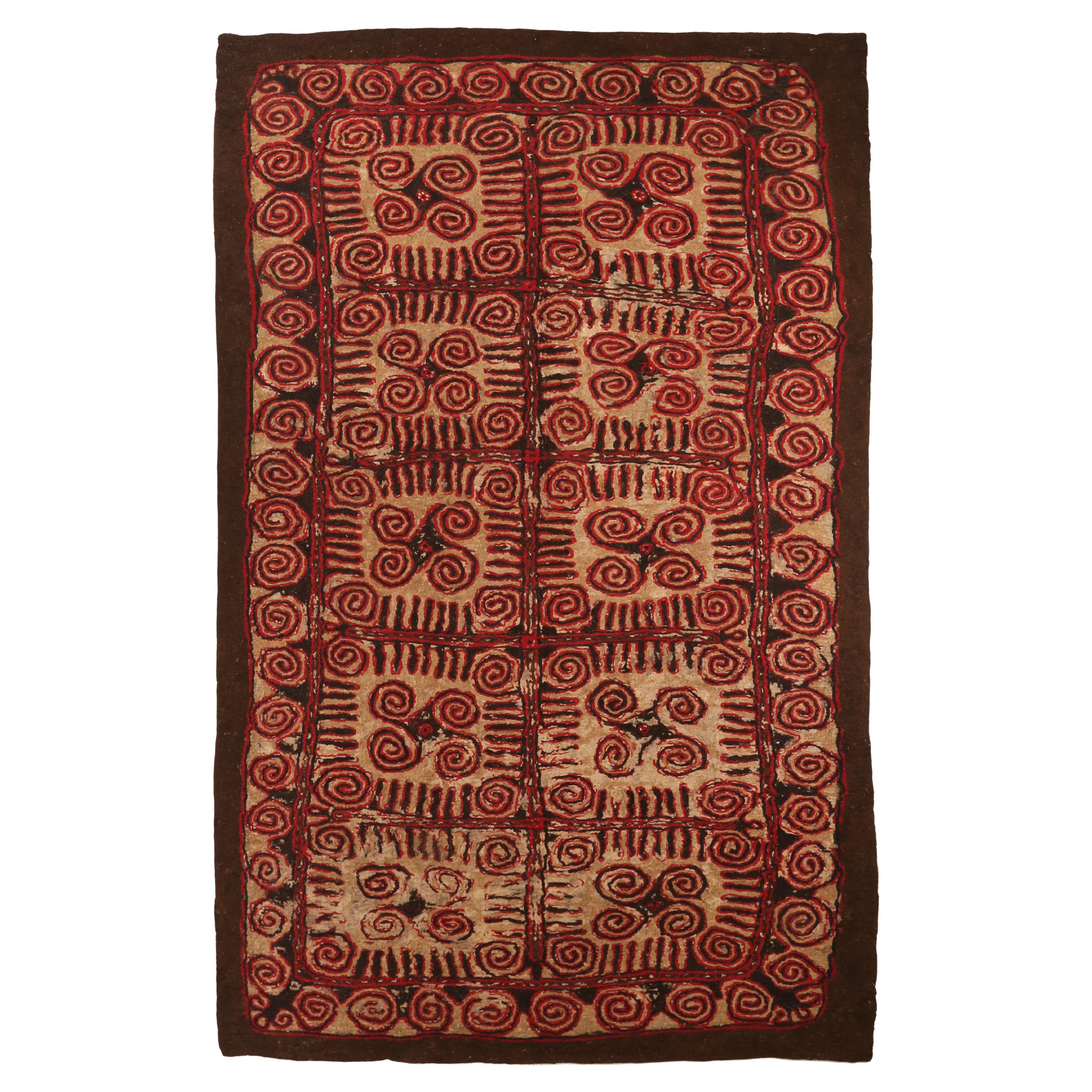 Vintage Hand Woven Persian Nomad Rug For Sale