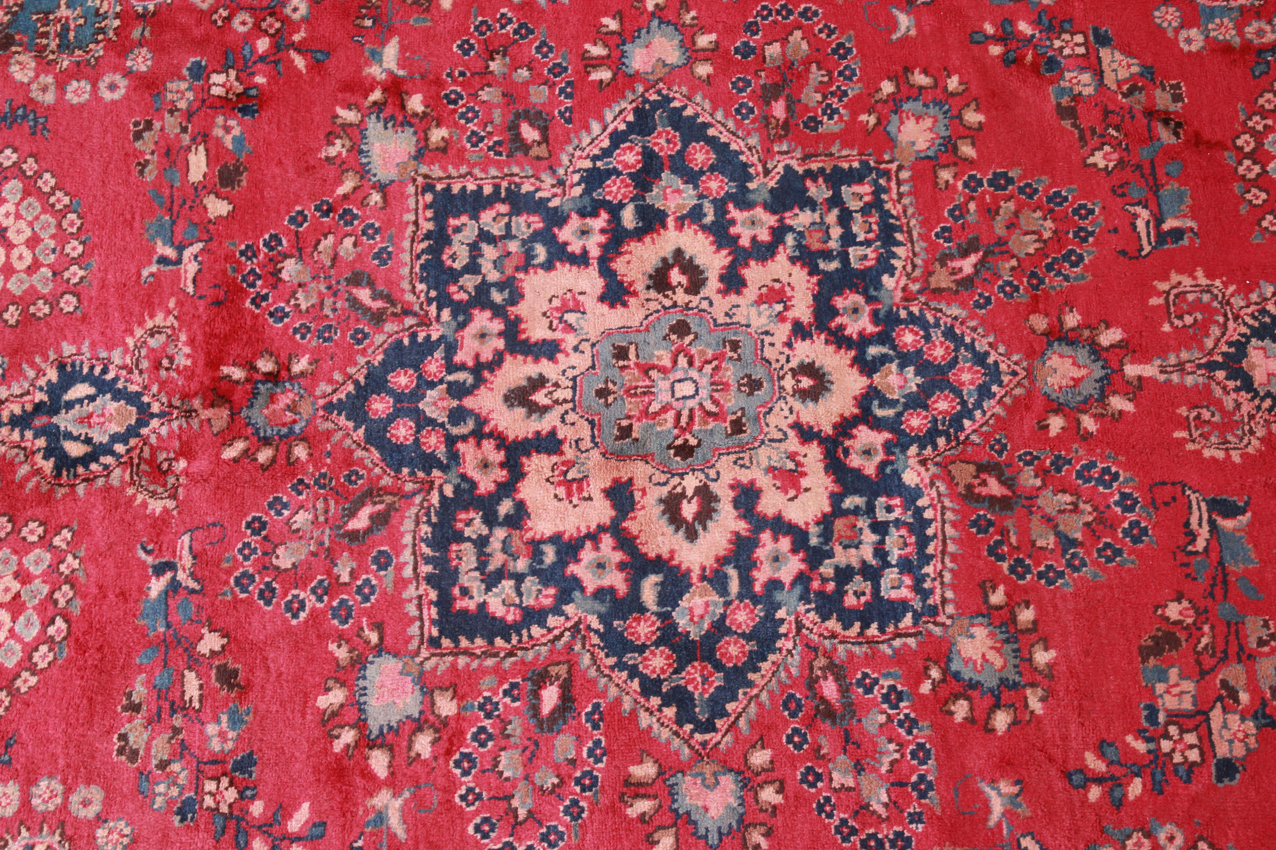 Islamic Vintage Handwoven Persian Rug