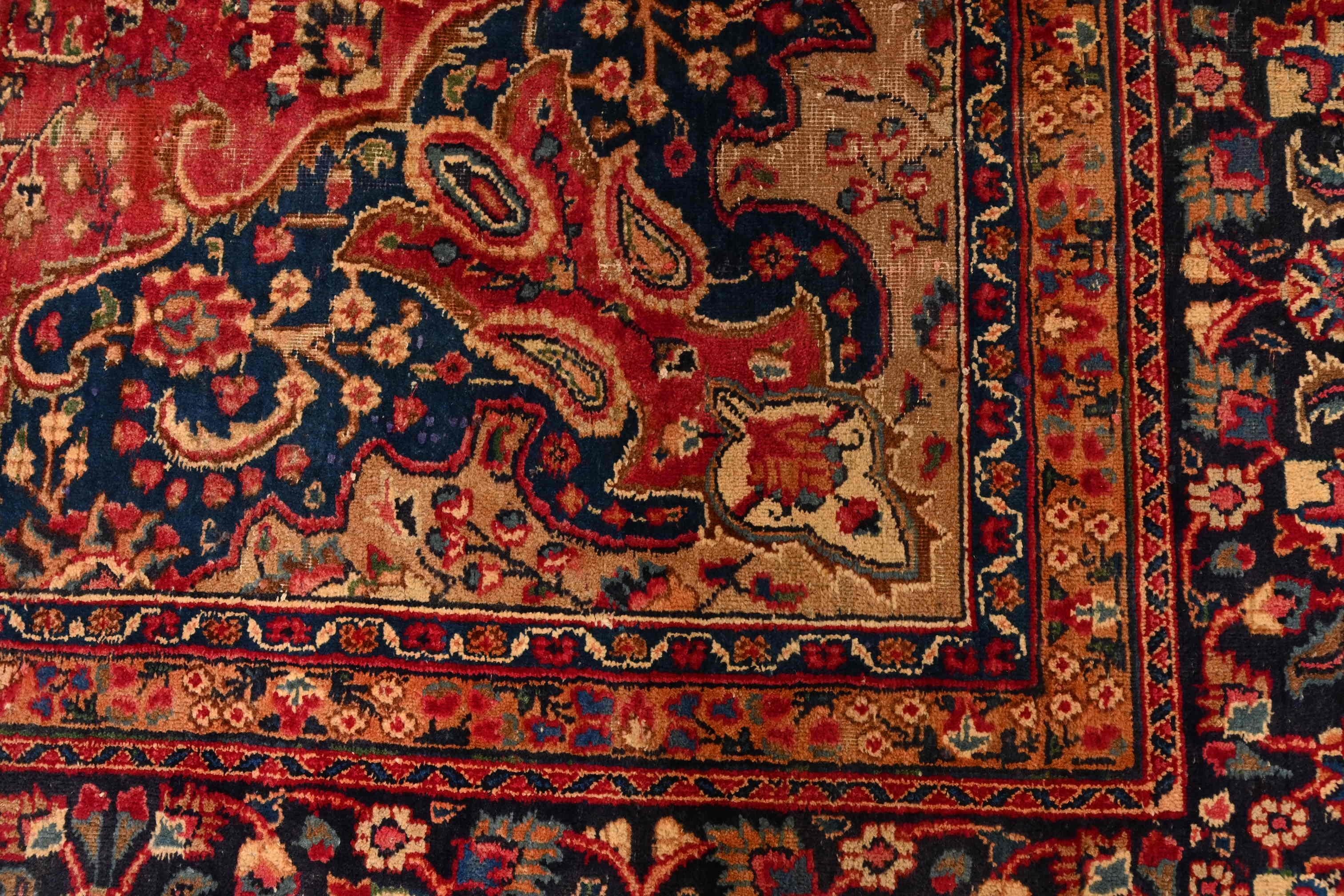 Lana Tappeto persiano Tabriz Vintage tessuto a mano in lana per la stanza in vendita