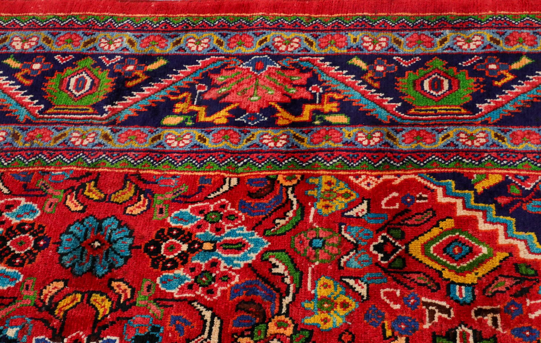 Tapis persan Tabriz tissé à la main, 10' x 13' en vente 9