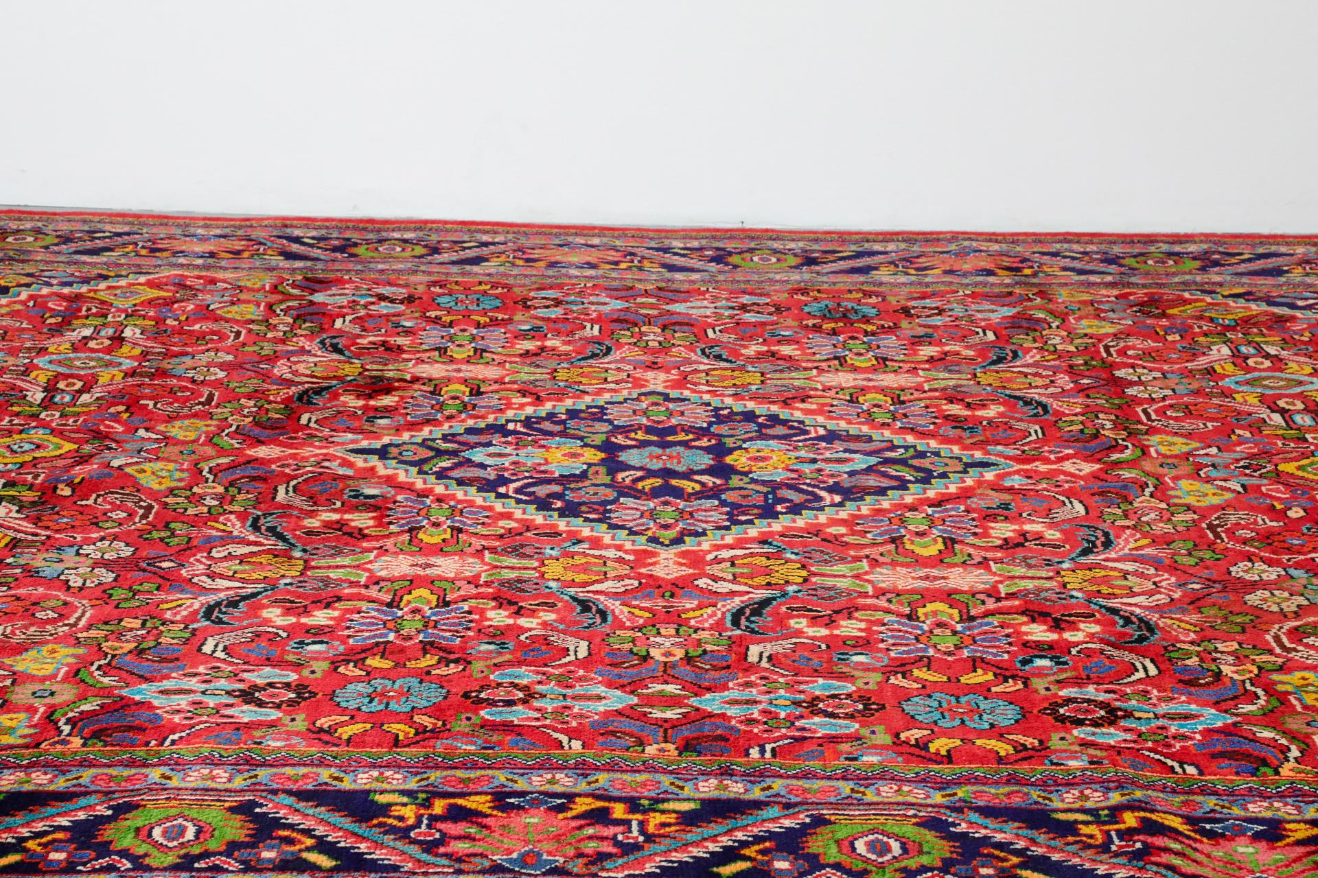 Perse Tapis persan Tabriz tissé à la main, 10' x 13' en vente