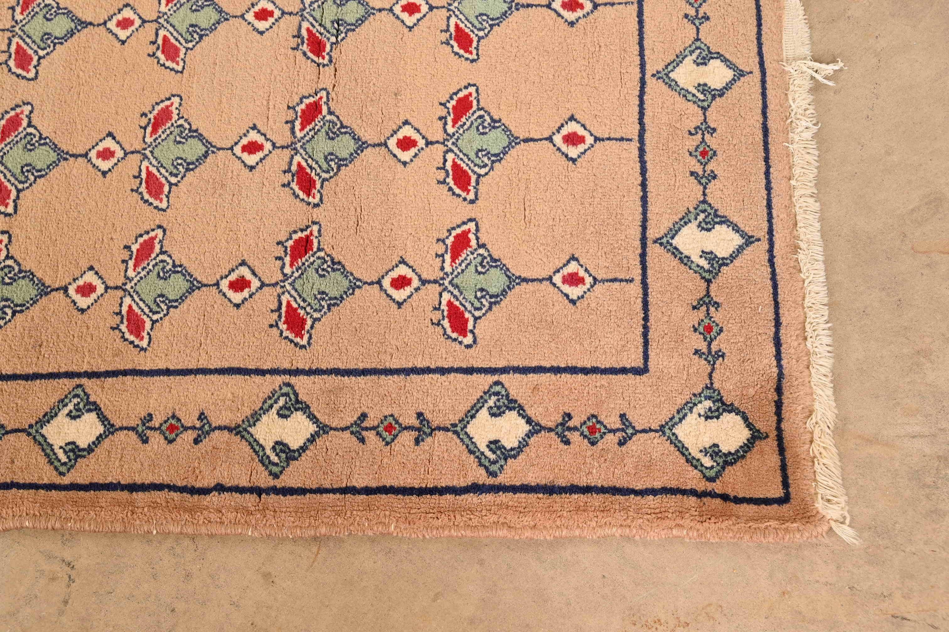 Vintage Hand-Woven Persian Wool Area Rug 1