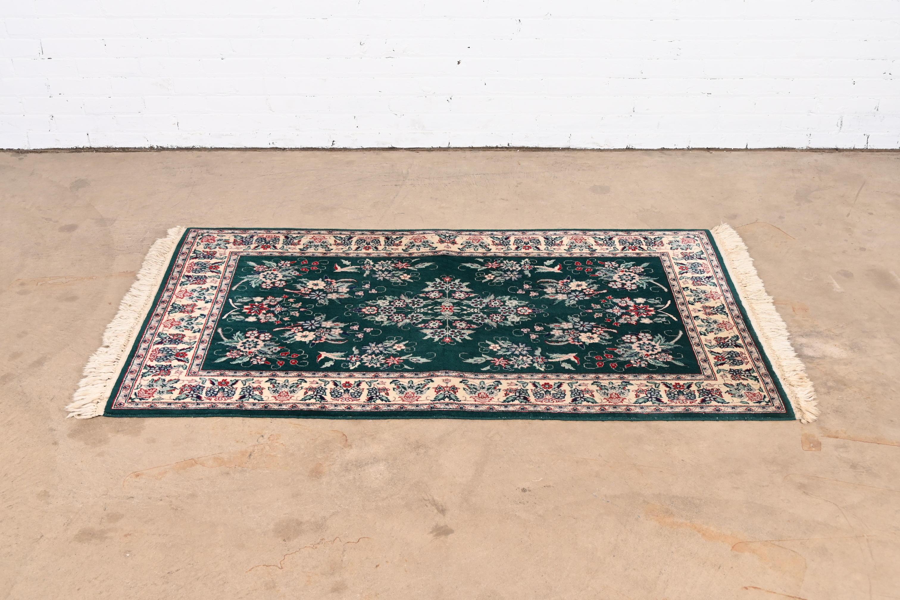Vintage Hand-Woven Persian Wool Rug In Good Condition In South Bend, IN