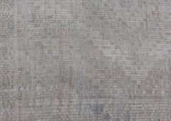 Tapis turc brodé à la main vintage tissé à la main avec motif géométrique de diamants
