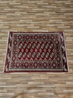 Vintage Hand Woven Wool Persian Rug