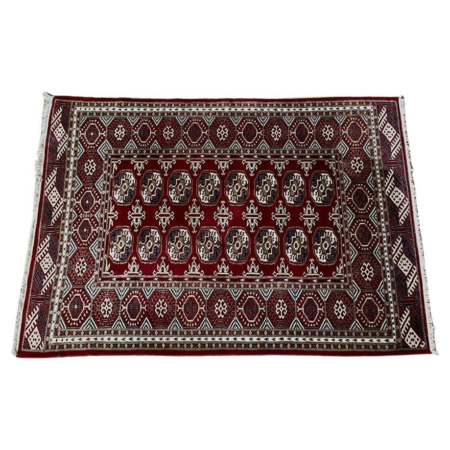 Vintage Hand Woven Wool Persian Rug