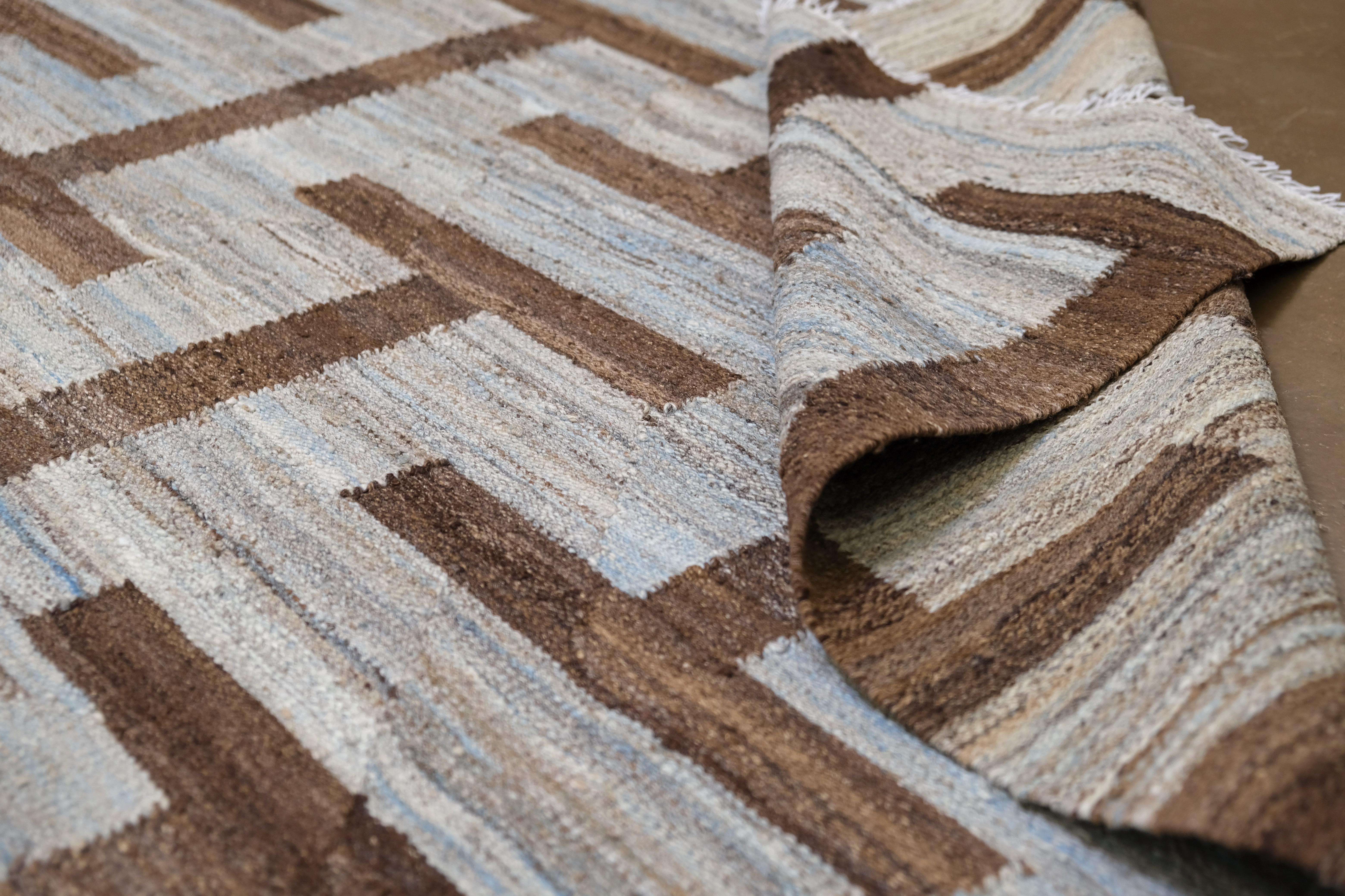 Asiatique Tapis vintage tissé à la main 10'2''x13'10'' en vente